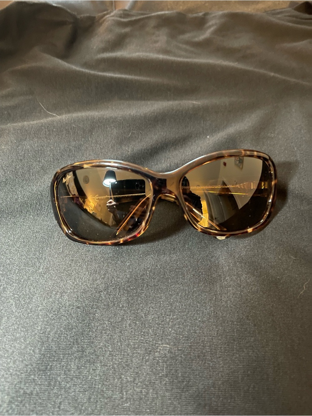Maui Jim Pearl City MJ 214-10 Women's Brown Tortoise Shell Sunglasses